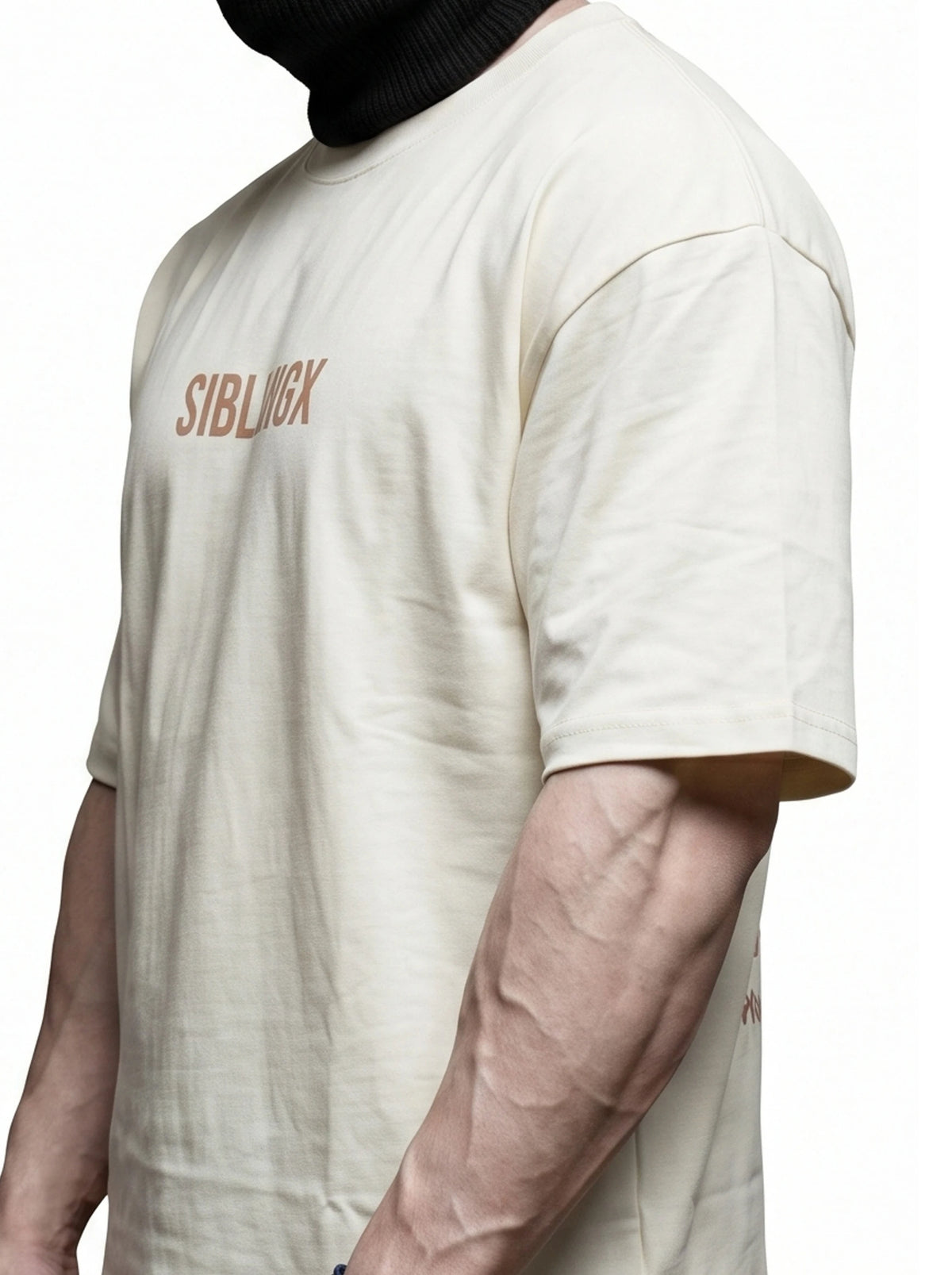 Tempo Oversized Graphic T-Shirt Cream