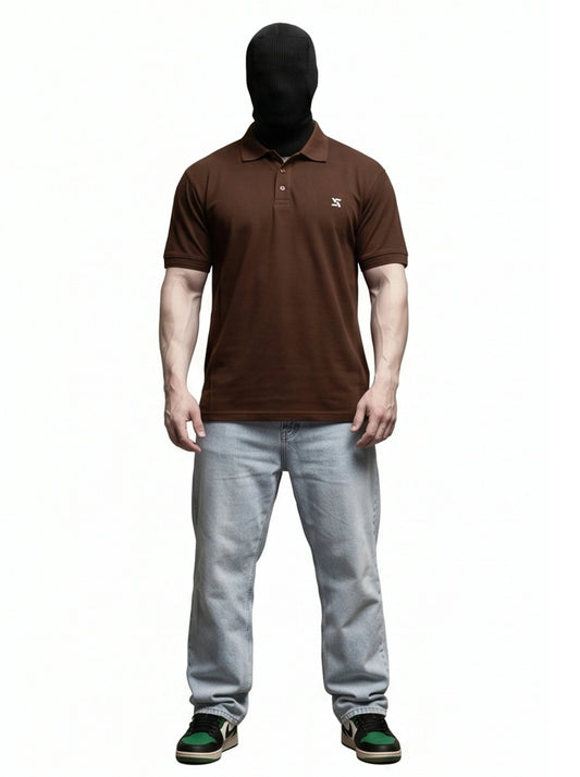 Classic Coffee Brown Polo Shirt – Casual & Timeless Fit