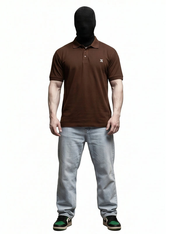 Classic Coffee Brown Polo Shirt – Casual & Timeless Fit