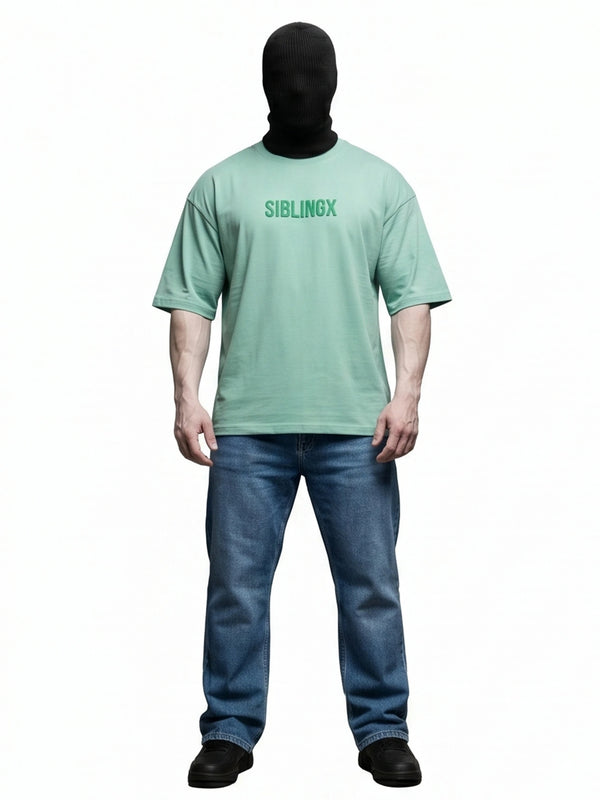 FADED CULTURE Oversized Tee – Mint Green