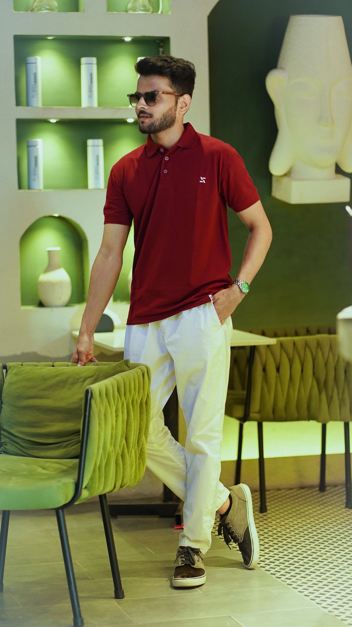 Essential Polo in Wine Maroon – Smart Casual Staple